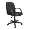 MEDIUM BACK LEATHER FACED EXEC CHAIR